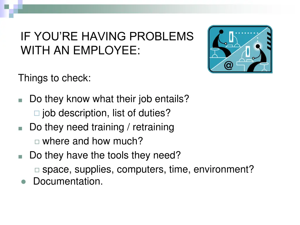 if you re having problems with an employee