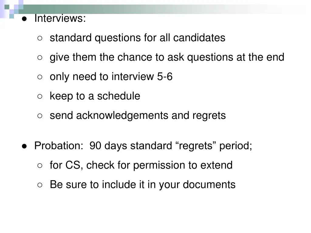 interviews