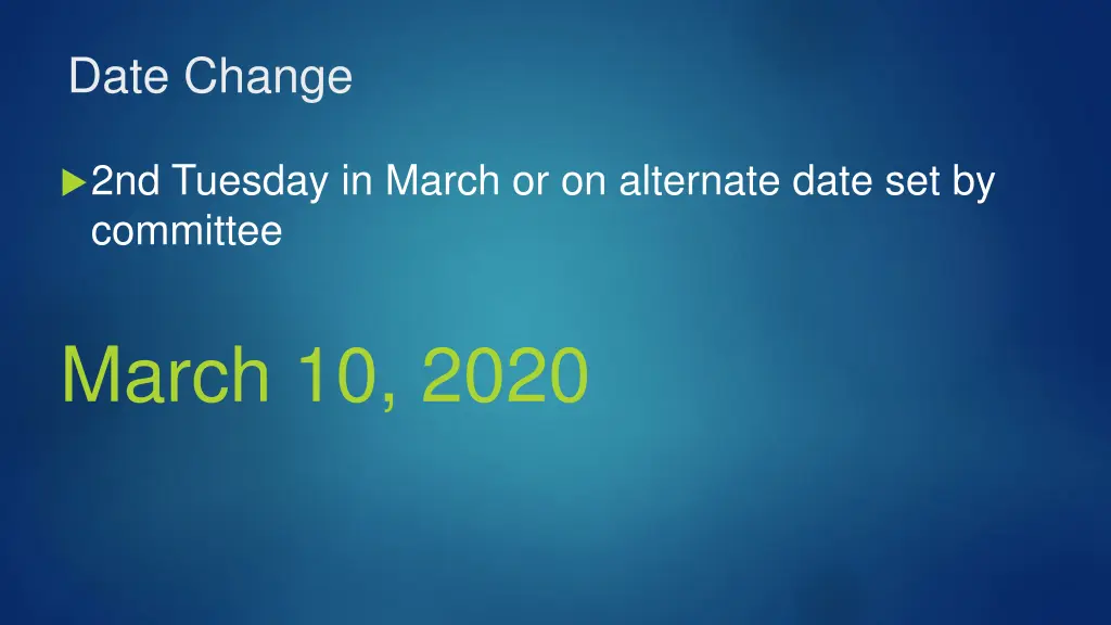 date change