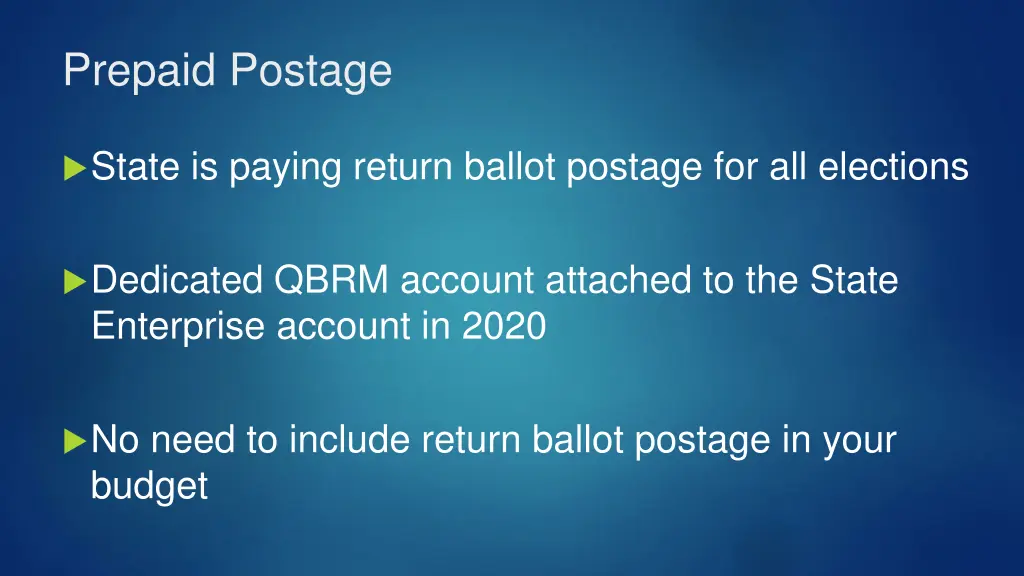 prepaid postage