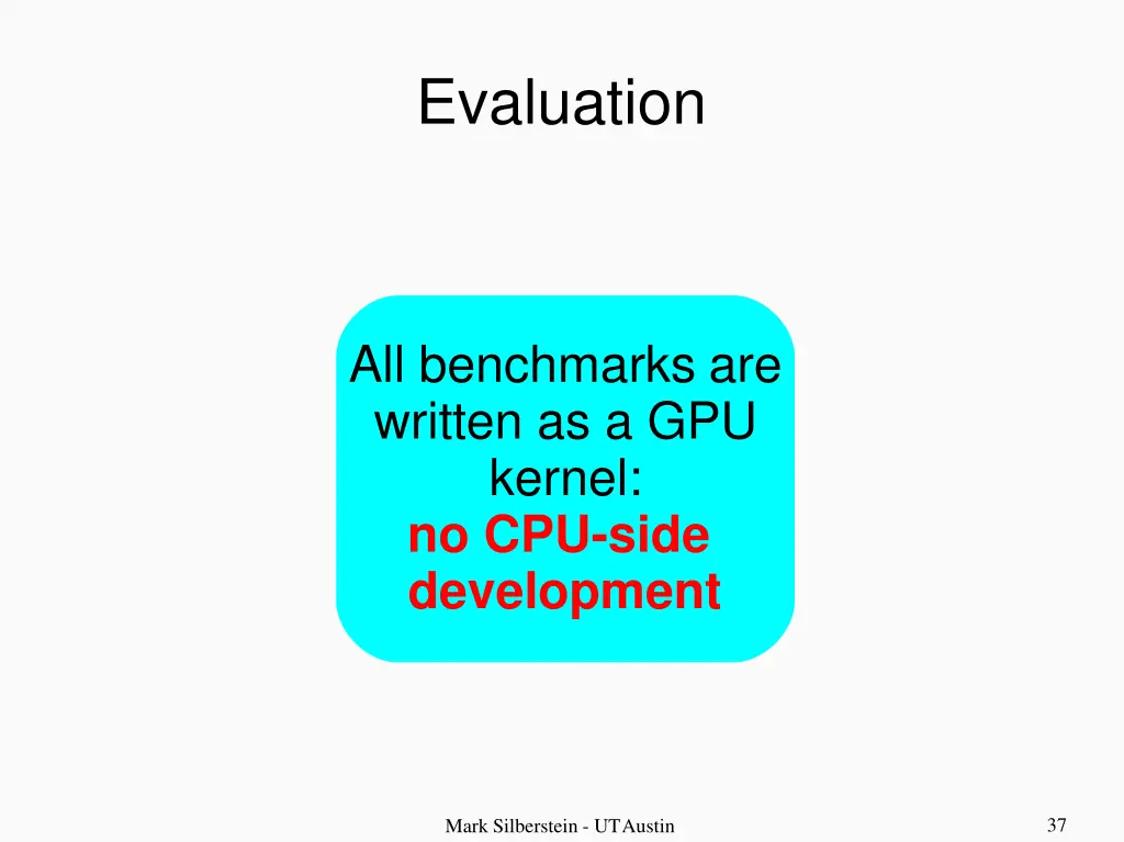 evaluation