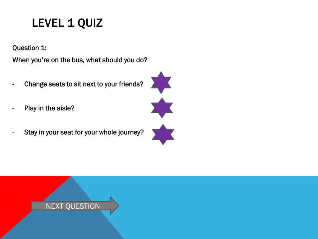 level 1 quiz