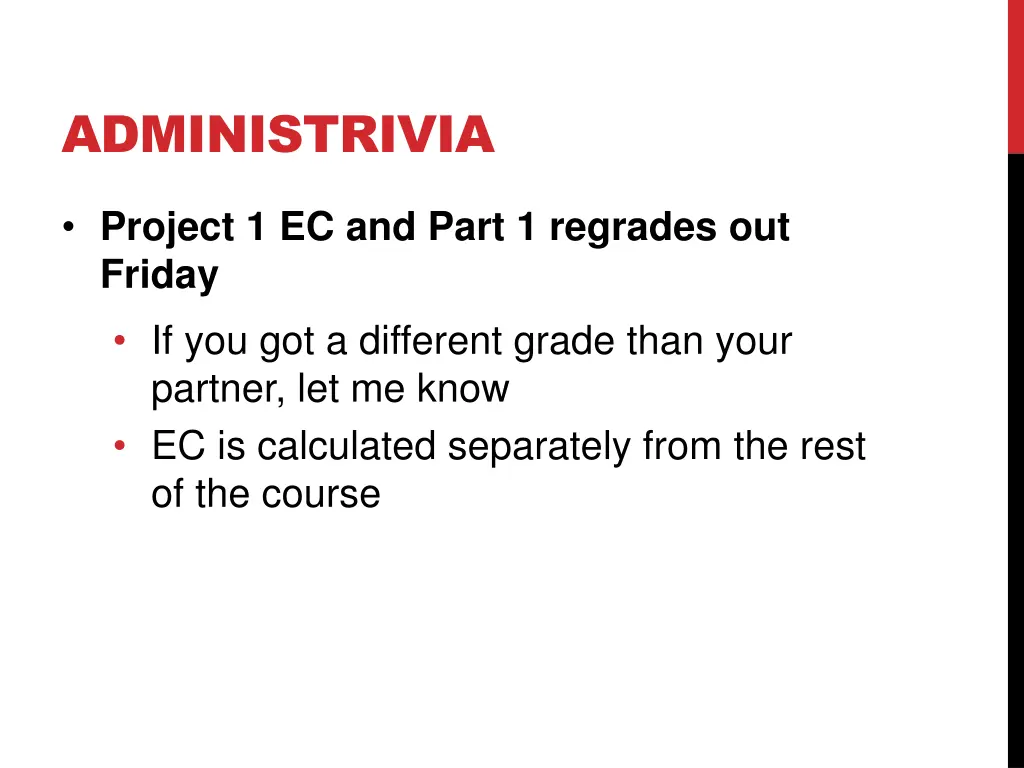 administrivia 2