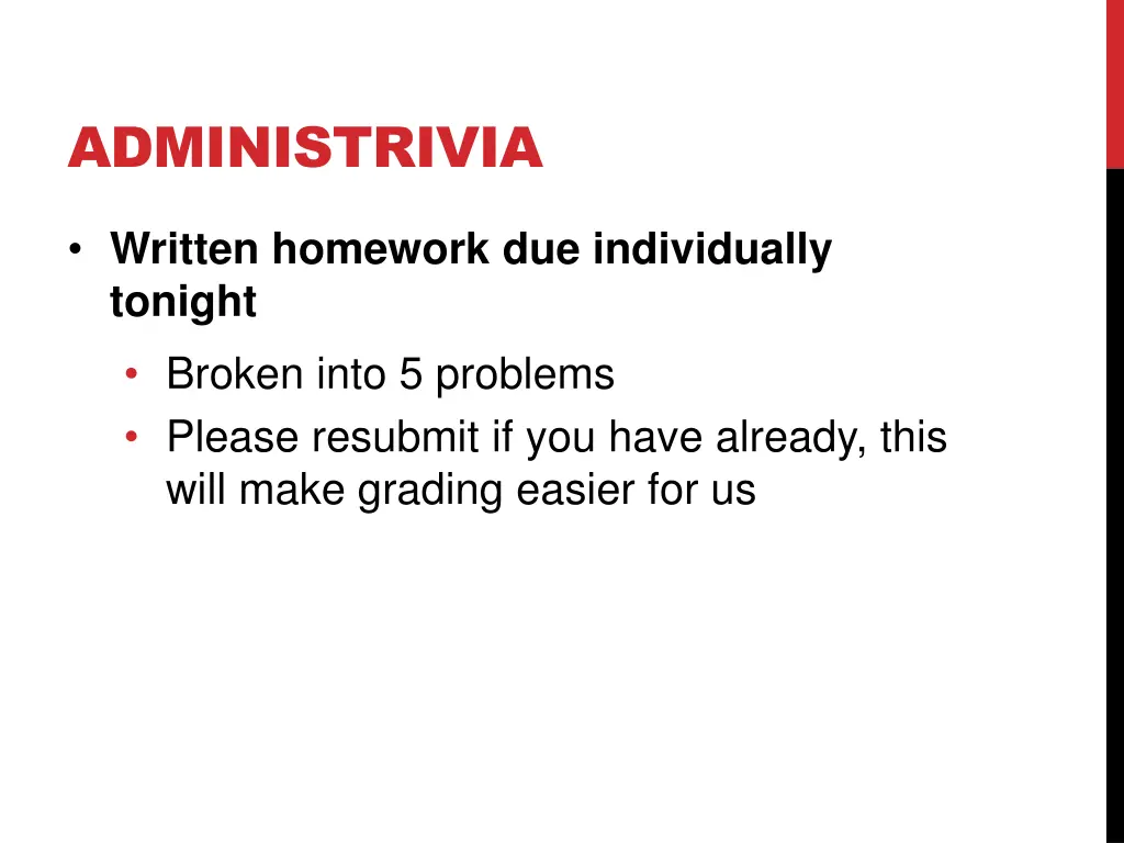 administrivia