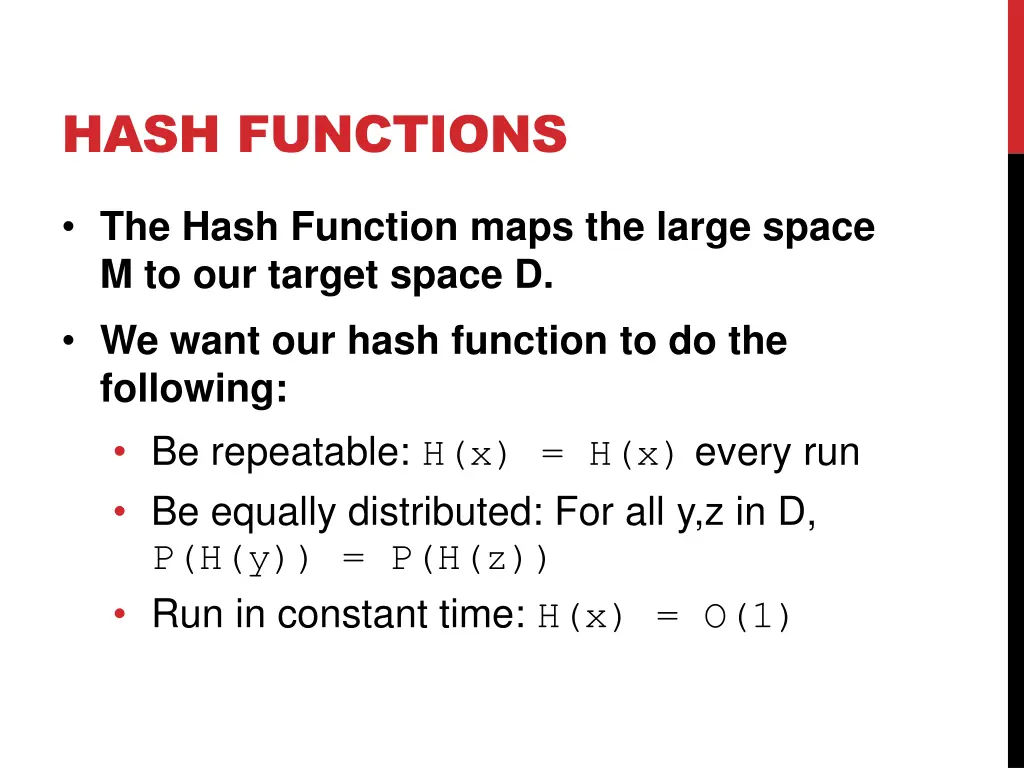 hash functions