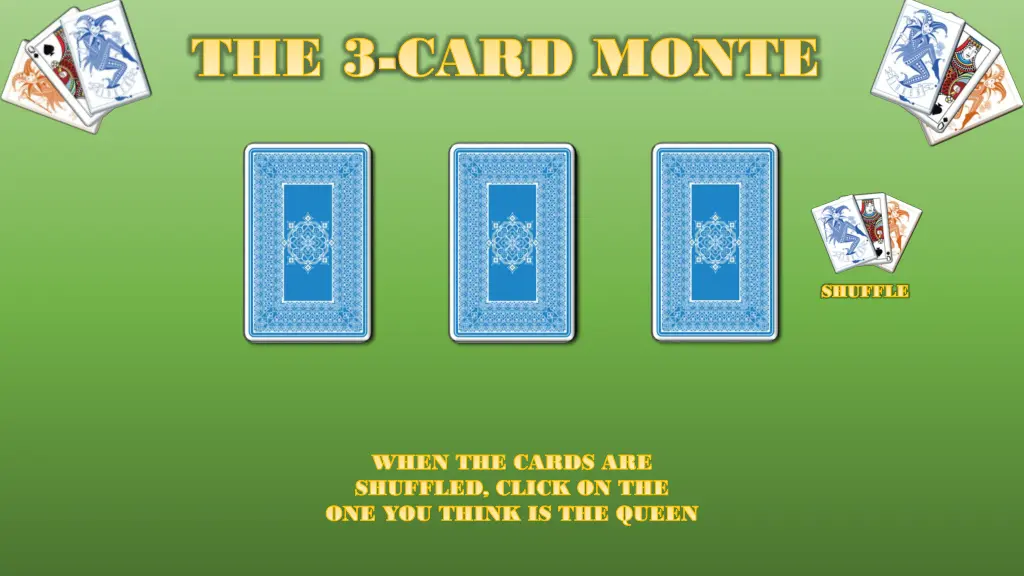 the 3 the 3 card monte card monte 1