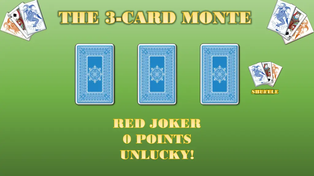 the 3 the 3 card monte card monte 11
