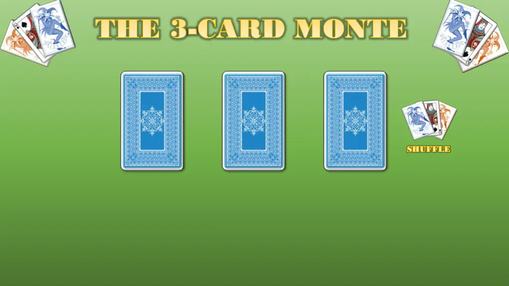 the 3 the 3 card monte card monte 14