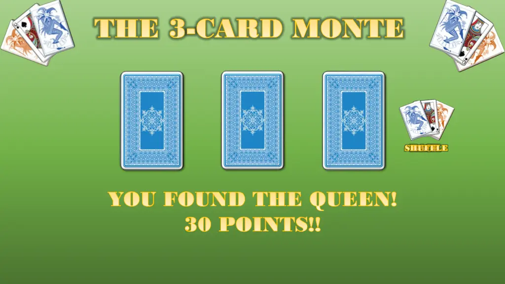 the 3 the 3 card monte card monte 17