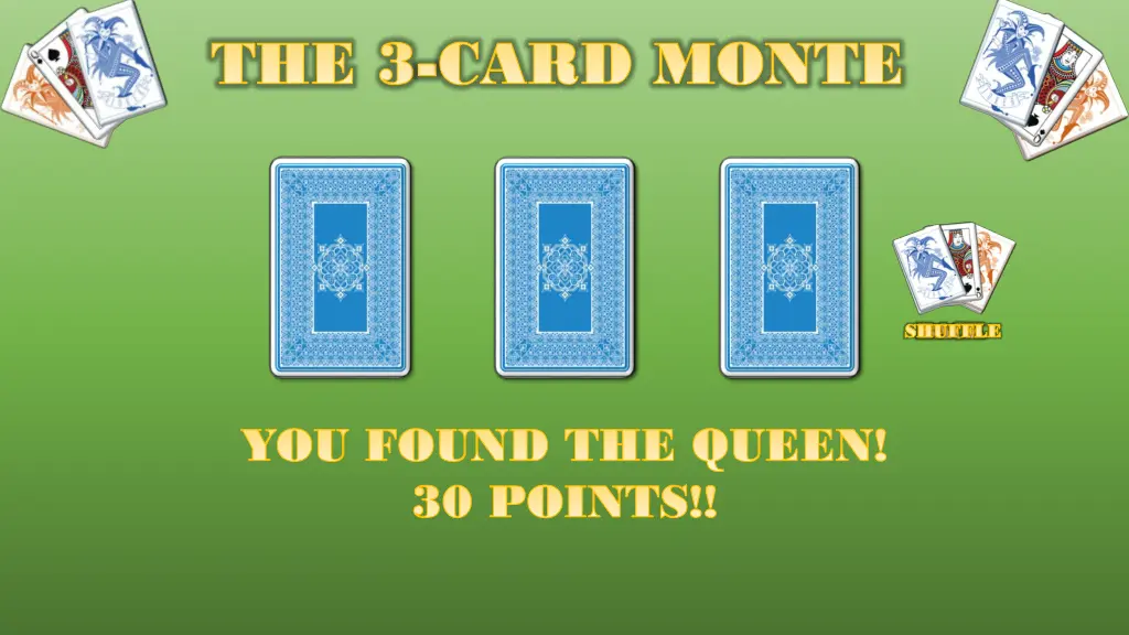 the 3 the 3 card monte card monte 7