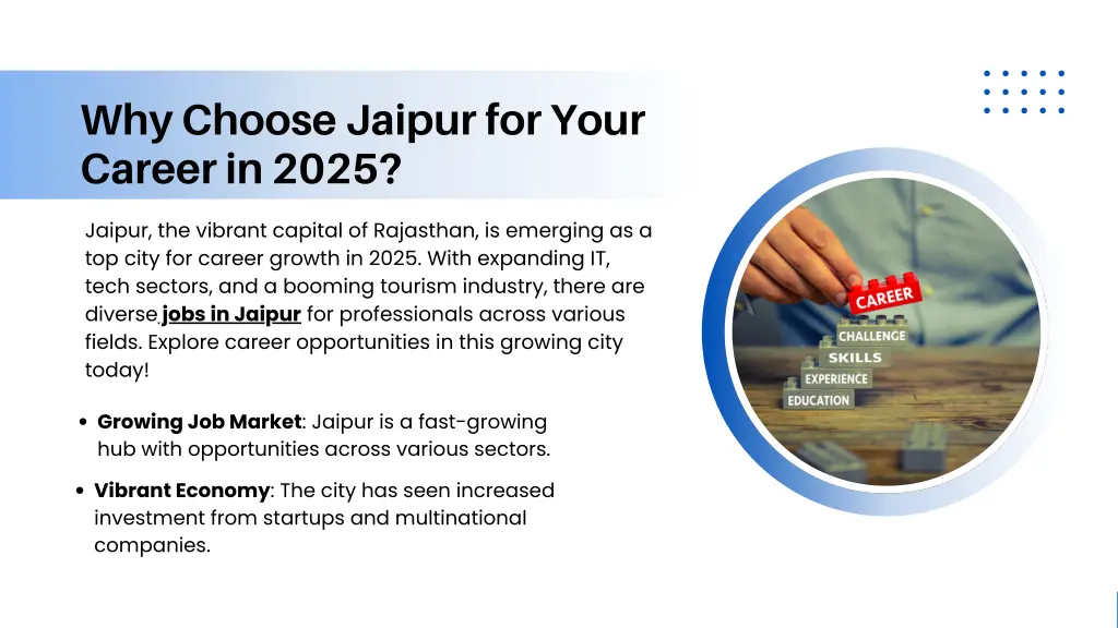 why choose jaipur for your career in 2025