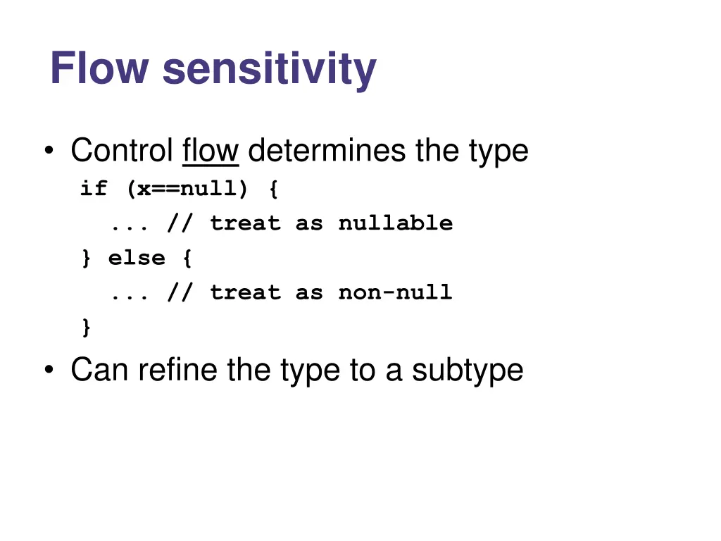 flow sensitivity