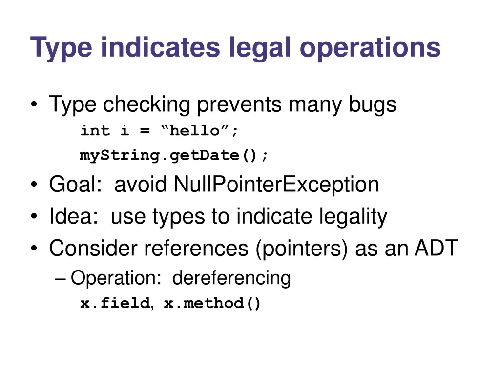 type indicates legal operations