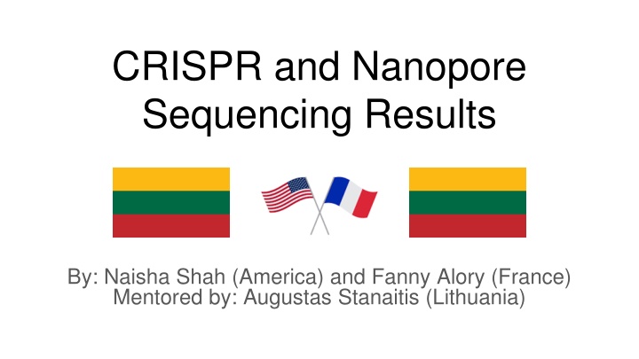 crispr and nanopore sequencing results