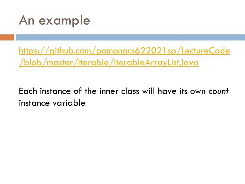 an example