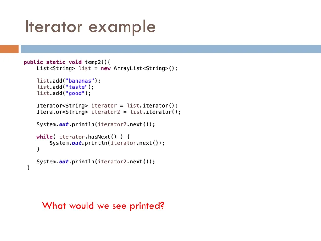 iterator example 2