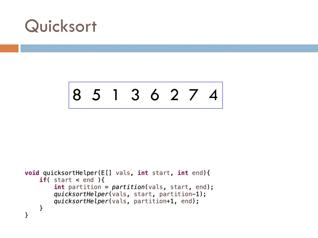 quicksort 1