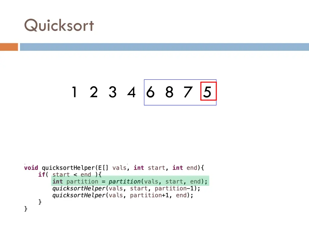 quicksort 10