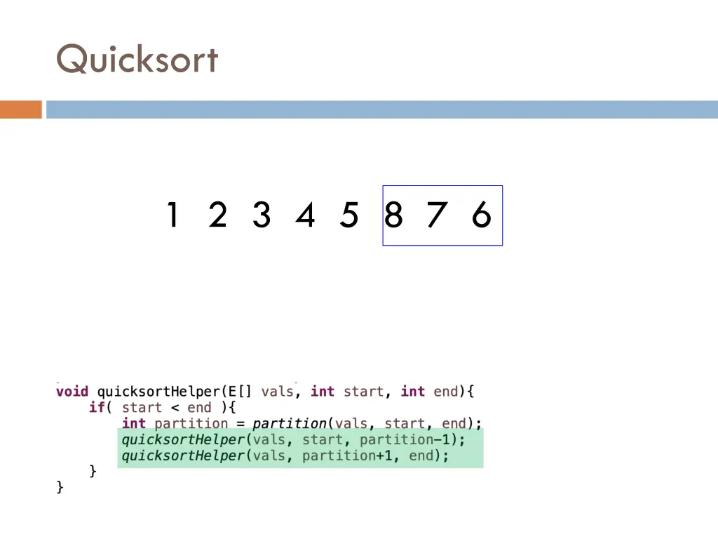 quicksort 12
