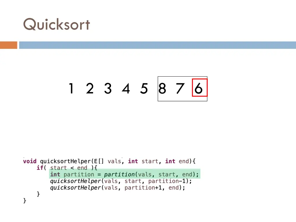 quicksort 13