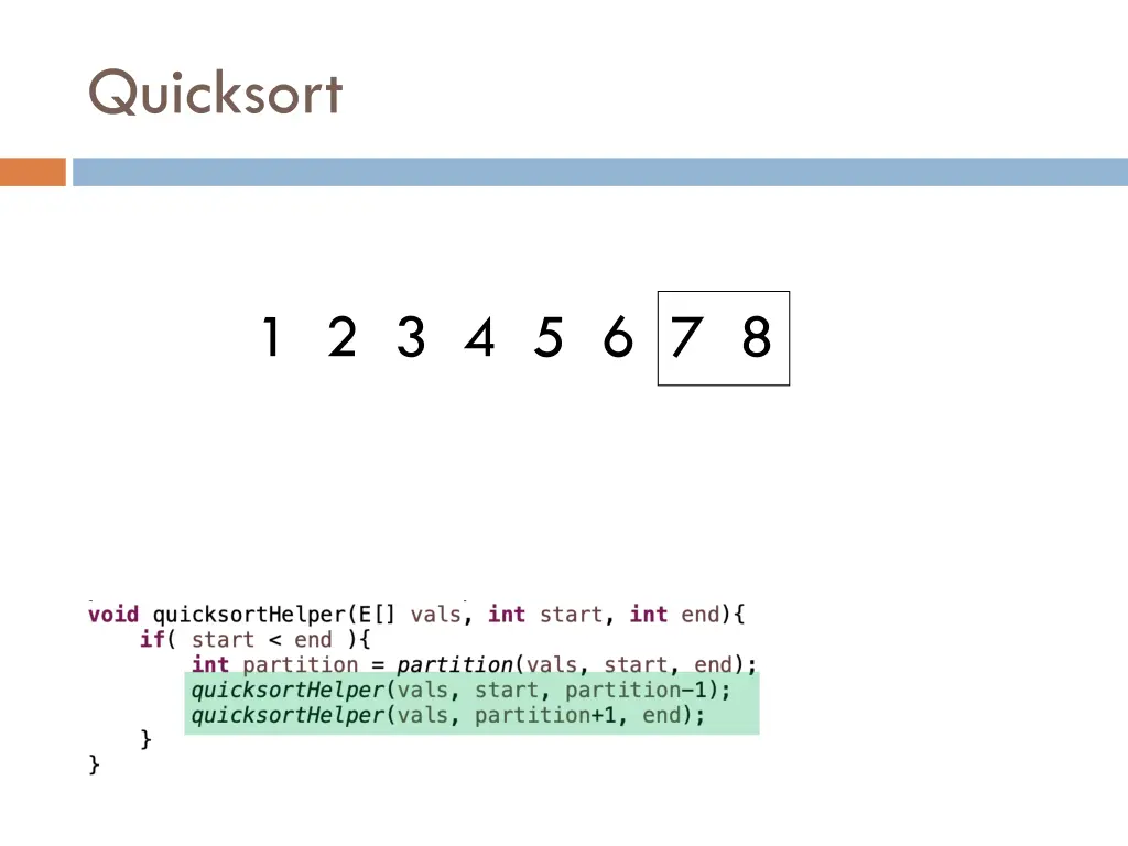 quicksort 15
