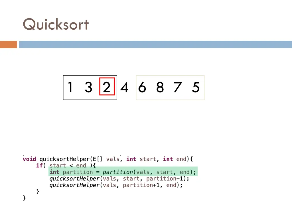 quicksort 5