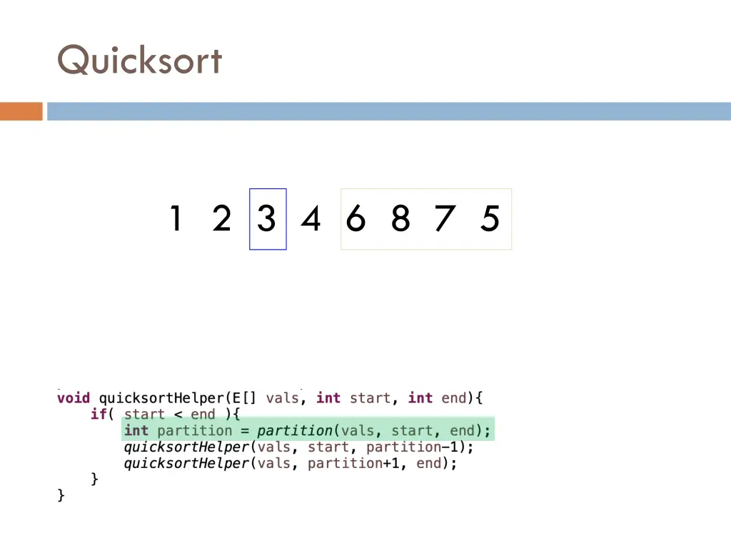 quicksort 9