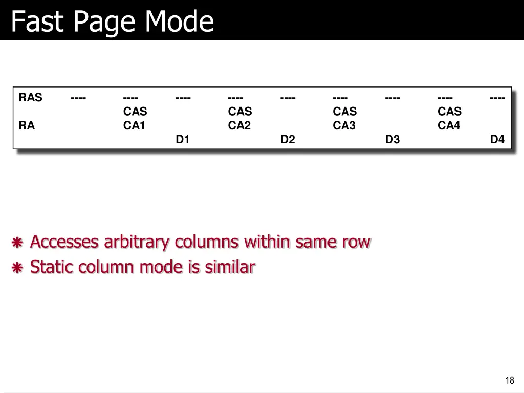 fast page mode