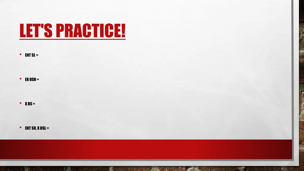let s practice