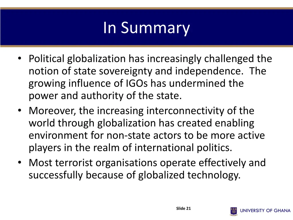 in summary 2