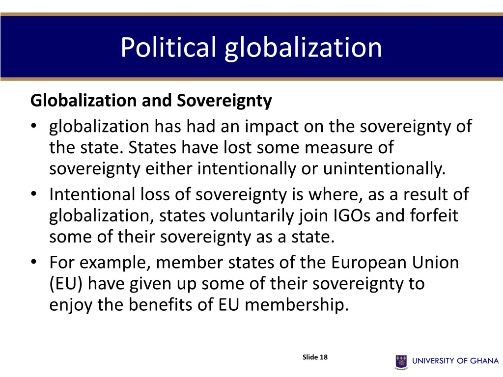political globalization 1