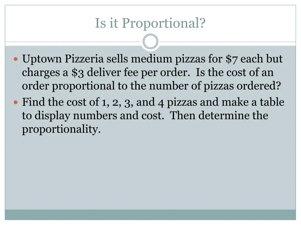 is it proportional