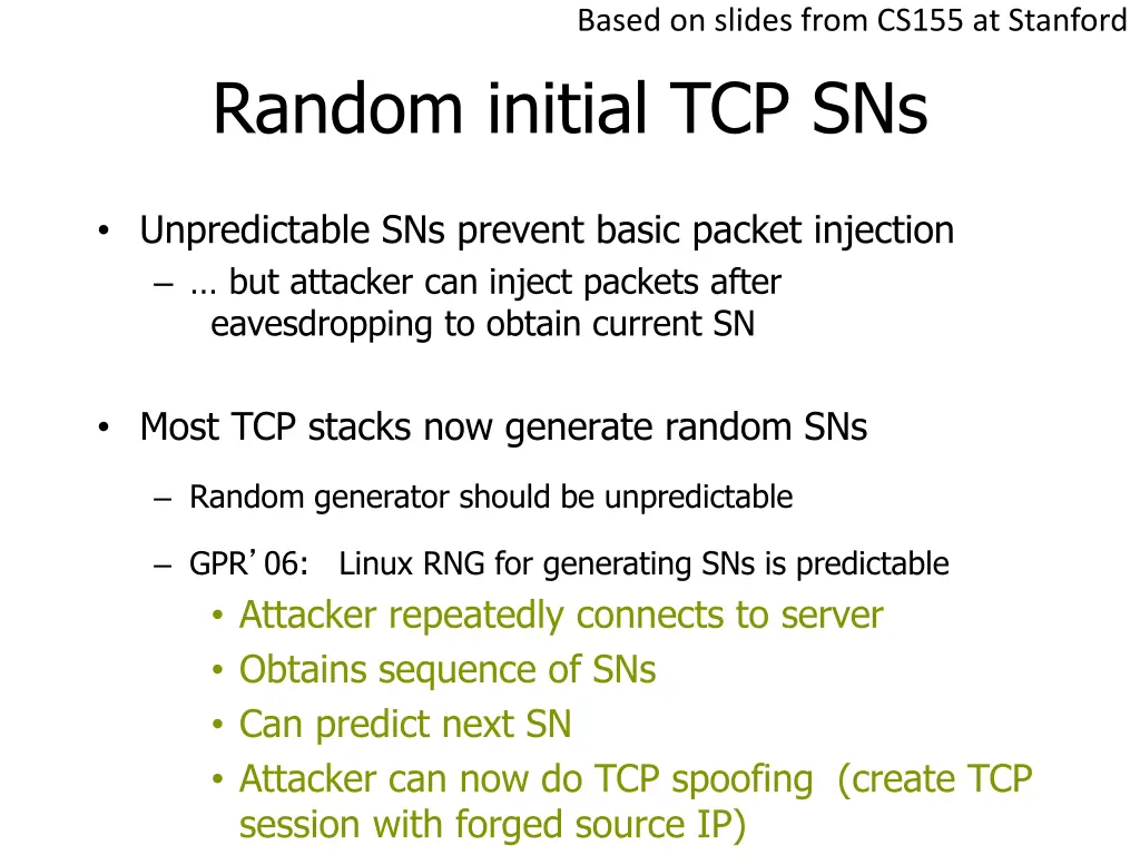 based on slides from cs155 at stanford 10
