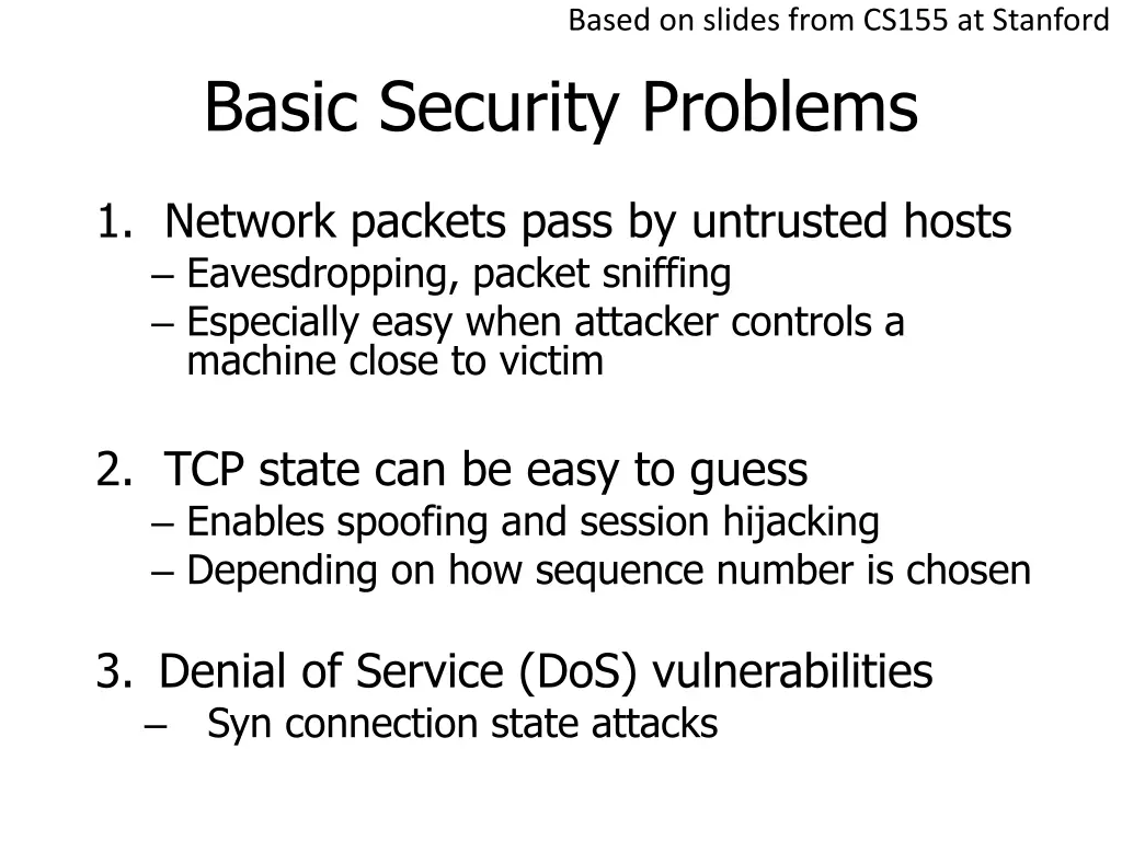 based on slides from cs155 at stanford 6