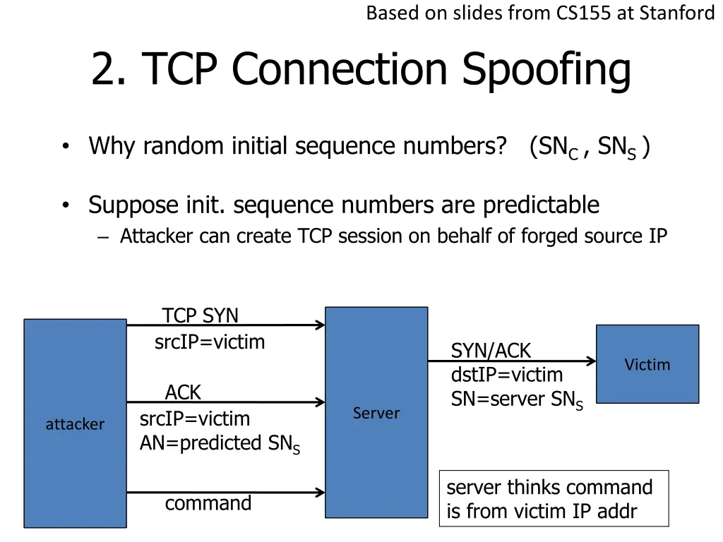 based on slides from cs155 at stanford 8