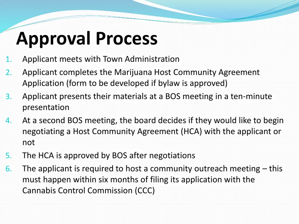 approval process