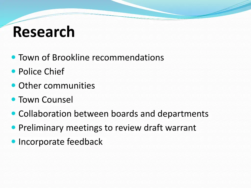 research