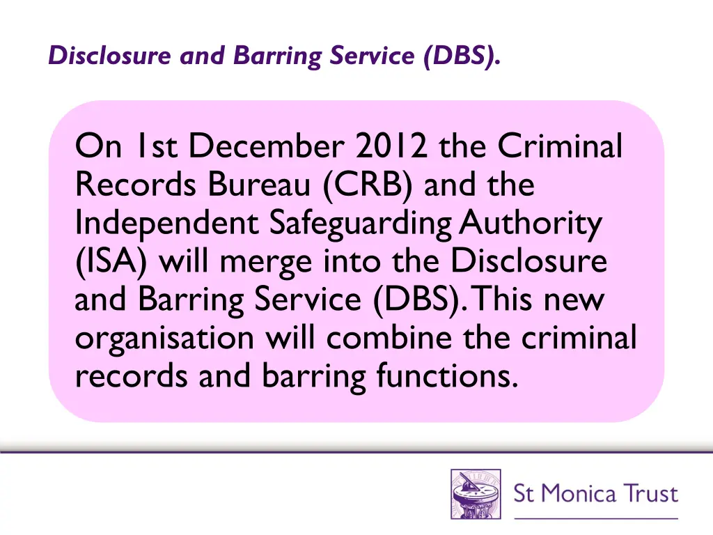 disclosure and barring service dbs