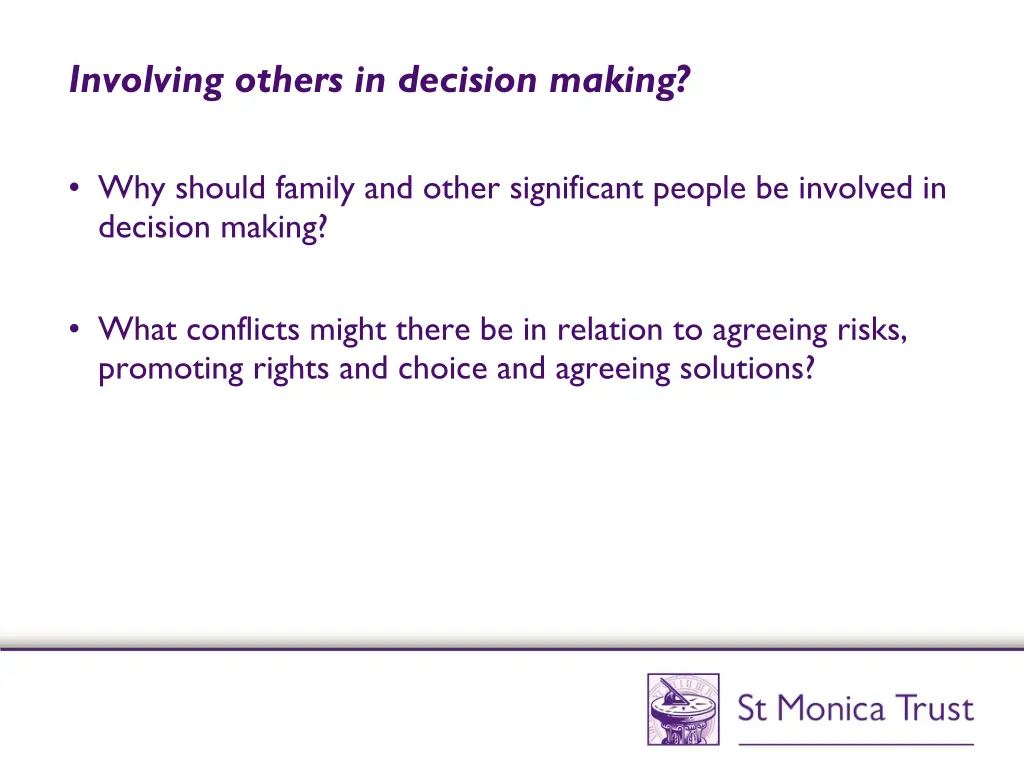 involving others in decision making