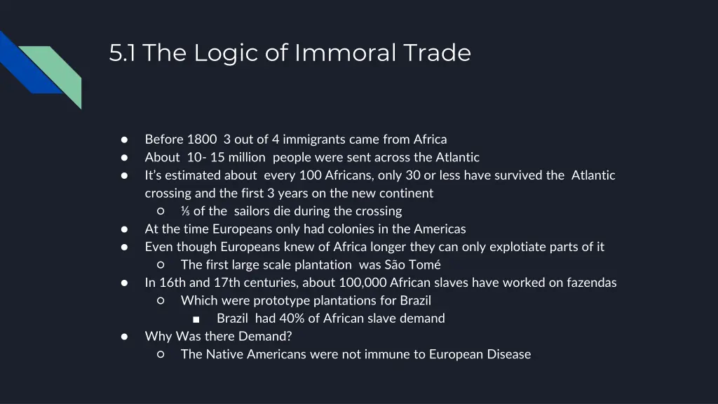 5 1 the logic of immoral trade