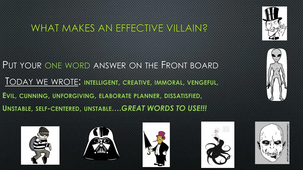what makes an effective villain