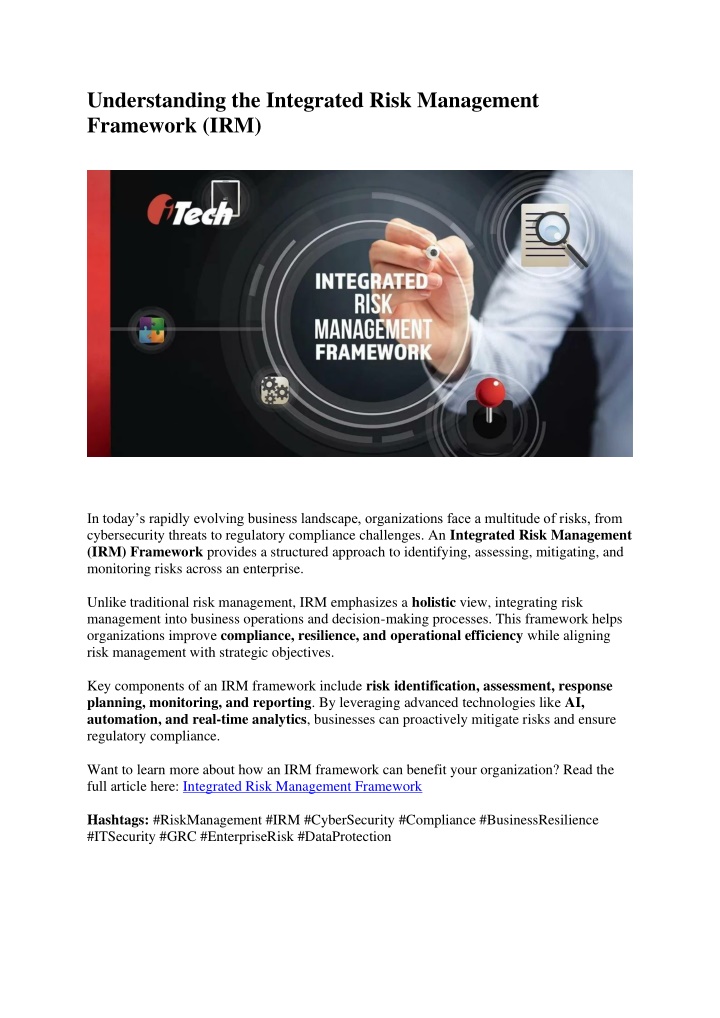 understanding the integrated risk management