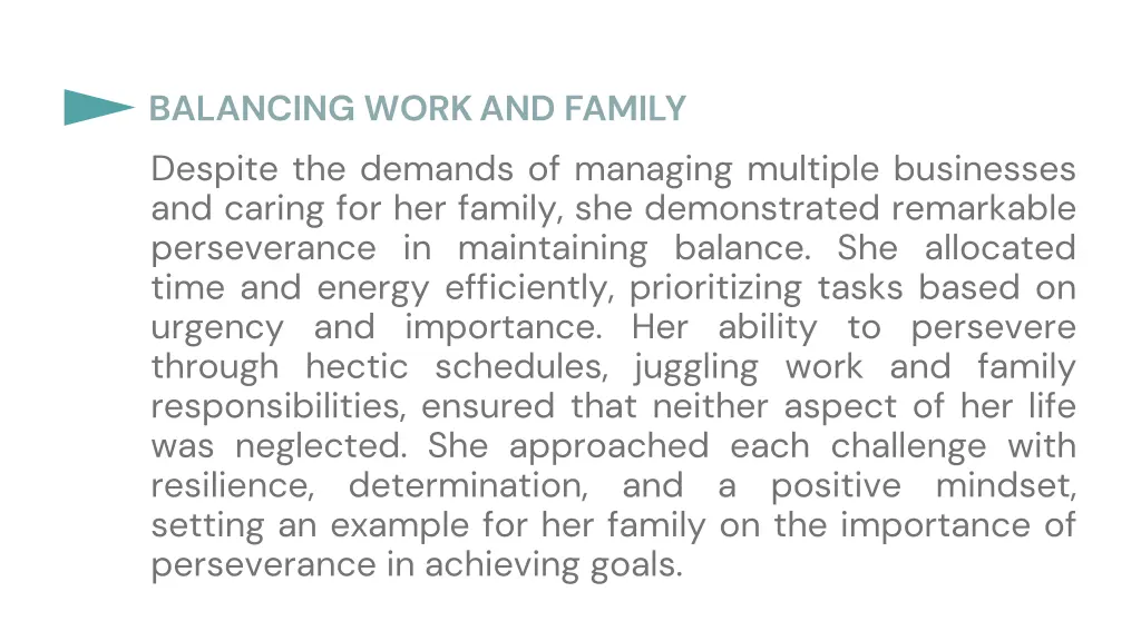 balancing work and family despite the demands