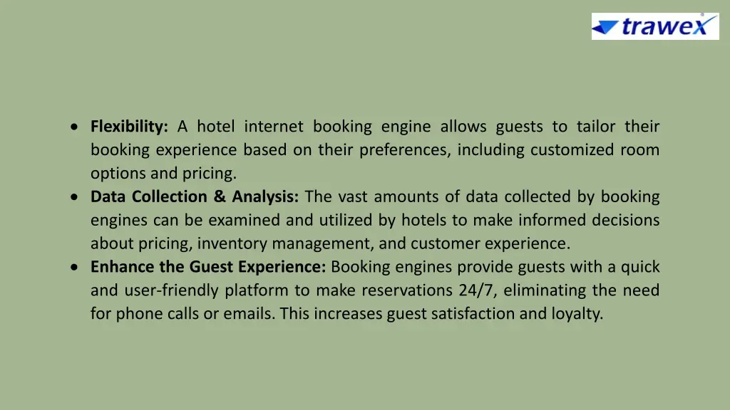 flexibility a hotel internet booking engine