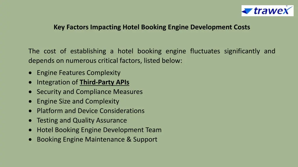 key factors impacting hotel booking engine