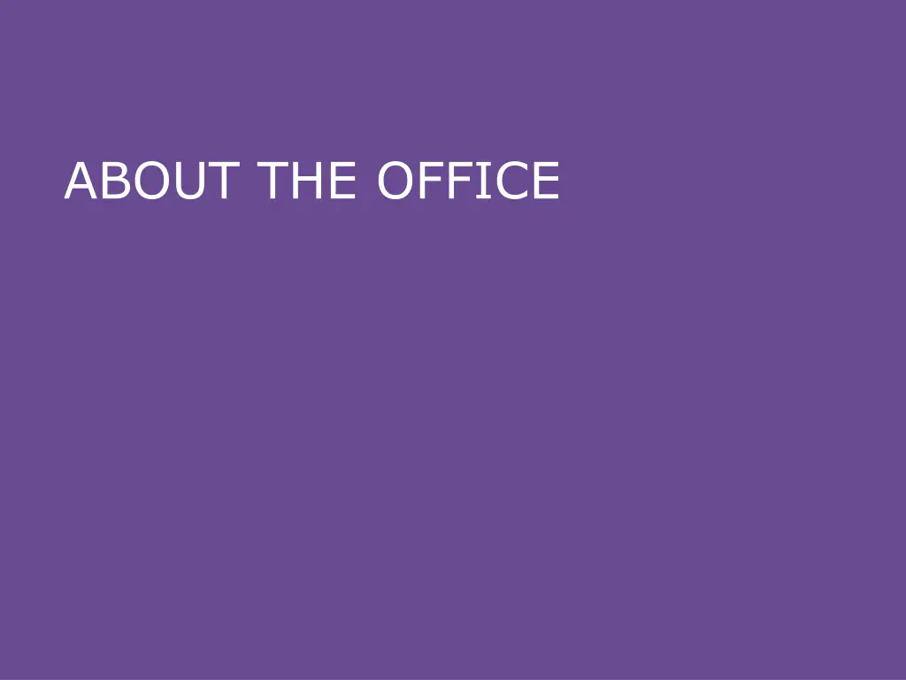 about the office