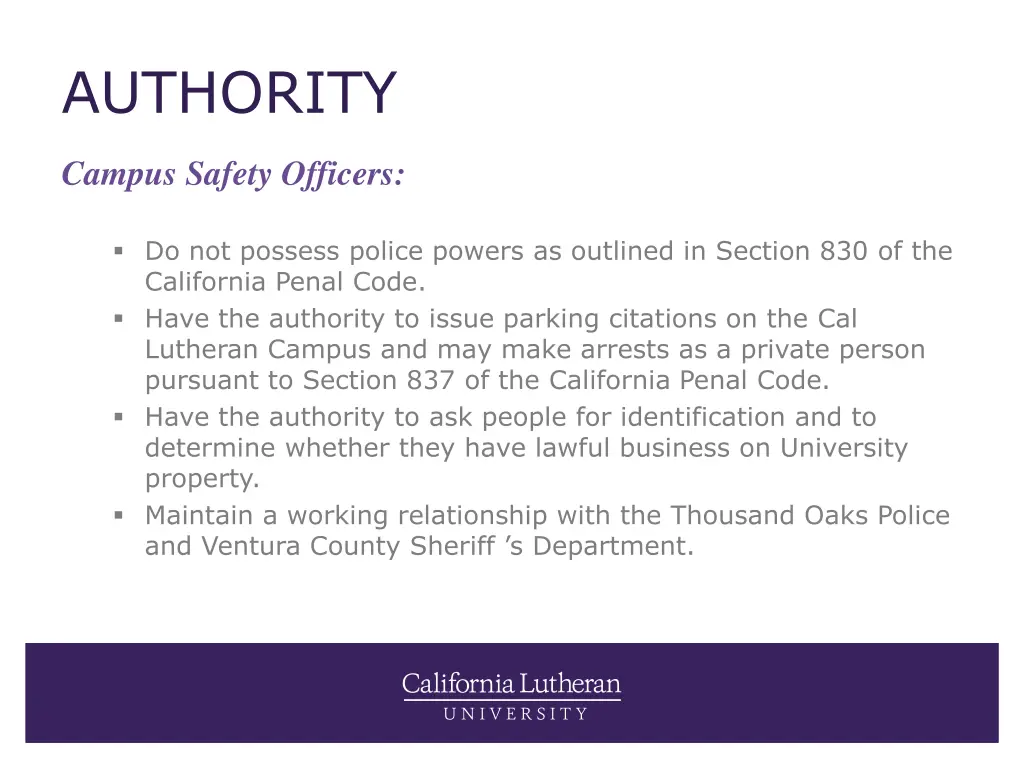 authority