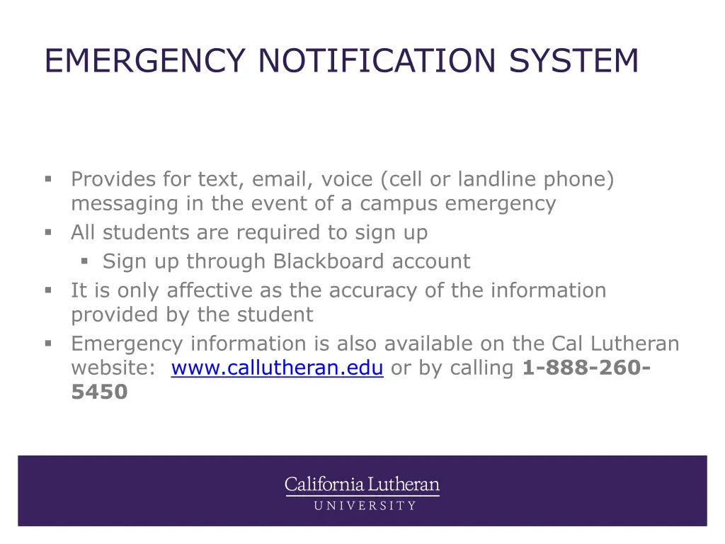 emergency notification system