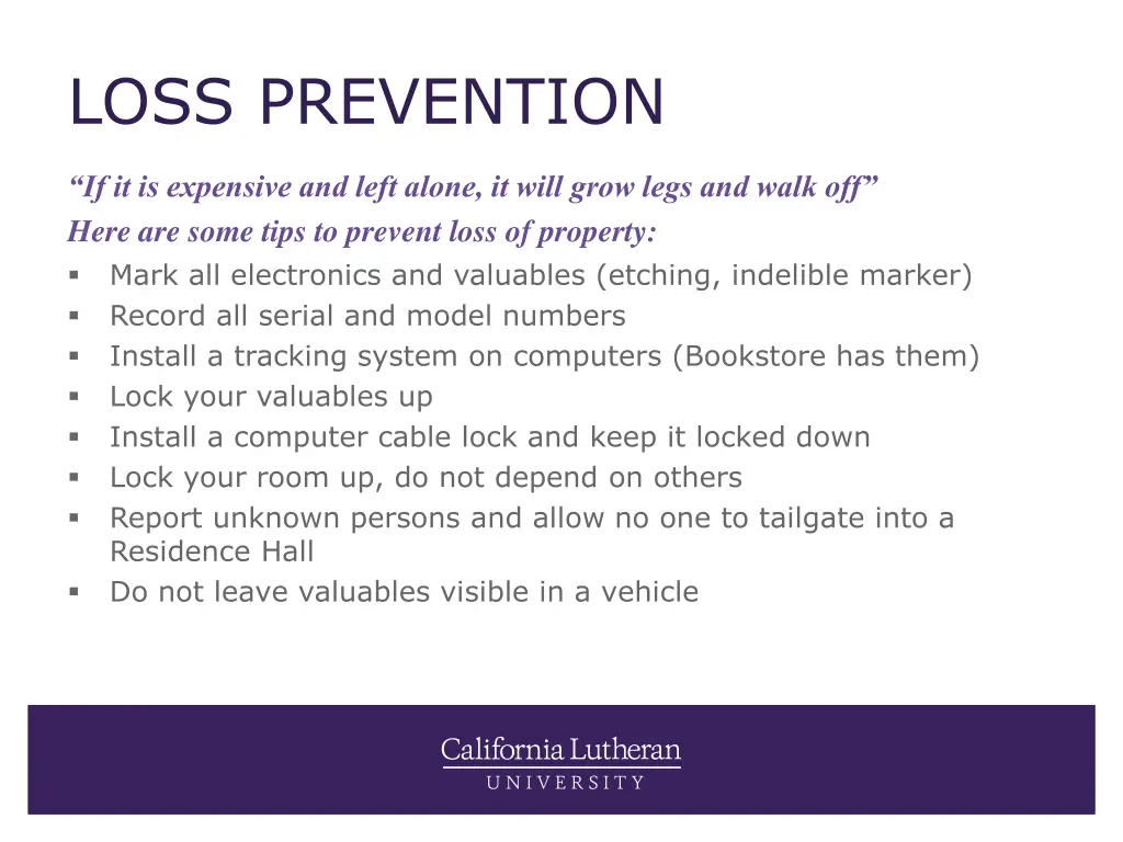 loss prevention