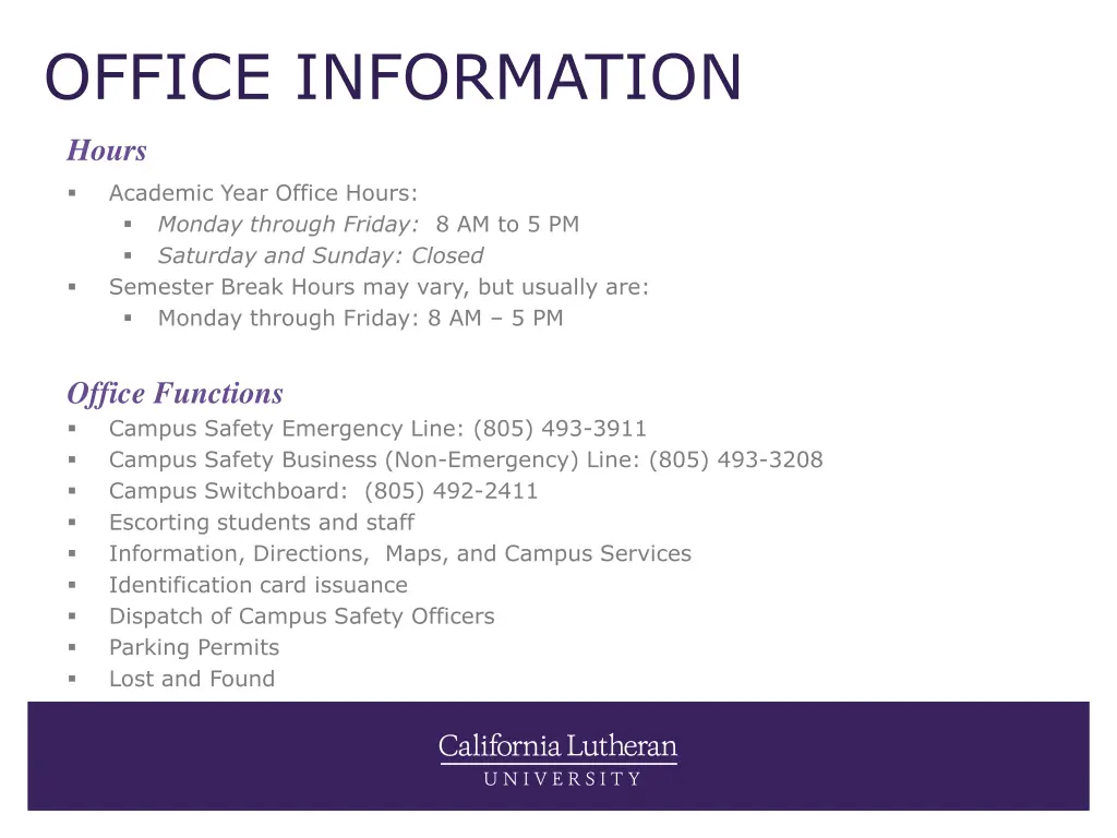 office information
